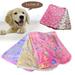 D-GROEE Pet Blanket Dog Puppy Blanket Paw Print Fleece Blanket for Small Medium Pet Dog Cat Warm Soft Sleep Mat Puppy Kitten Soft Blanket Doggy Warm Mat