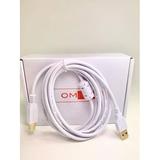 OMNIHIL White 8 Feet Long High Speed USB 2.0 Cable Compatible with HP LASERJET PRO M1536DNF