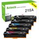 A Aztech Compatible for HP 215A Laser jet Toner Cartridge 5-Pack for HP 215A W2310A Toner Cartridge without Chip use with HP Color LaserJet Pro MFP M155 M182 M183NW Printer Ink