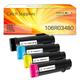 Catch Supplies Compatible Toner Replacement for Xerox Phaser 6510 6510/dni 6510/dn 6510/n Workcentre 6515 6515/dni 6515/dn 6515/n Printer High Yield (1 Black 1 Cyan 1 Magenta 1 Yellow)