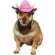 Rubie s Pink Cowgirl Dog Hat with Tiara Party Costume-Medium to Large