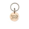 Dog Tags - Dog Name Tags Personalized - Dog Tags For Dog - Free Beer Upon Return Funny Dog Tag - Personalized Pet Tag - Circle Pet Id Tag[Rose Gold S Only front engraving]