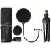 Zoom ZUM-2 Microphone with Desktop Stand Cable & Windscreen + Microphone Pop Filter