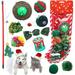 SweetCandy Pet Dog Cat Christmas Toy Stocking Gifts Set Assorted Toys Variety Pack Kitten Interactive Play 8/12 Pack