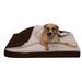 FurHaven Pet Products Memory Foam Top Orthopedic Berber & Suede Blanket Top Pet Bed for Dogs & Cats Espresso Large