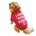 Small Dog Shirts Girl Puppy Clothes Cat T Shirt Soft Cotton Short Sleeve Tee Shirts for Small Dogs Girls Thanksgiving Valentines Outfits