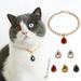 XWQ Pet Necklace Eye-catching Faux Rhinestone Resin Puppy Shiny Necklace Chain Collar Decor for Outdoor