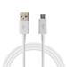 OEM Fast Charge Micro USB Charging Data Cable For Sony Xperia C5 Ultra Cell Phones 5 Feet Non-Retail Packaging - White