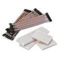 Uxcell Breadboards Kit 830 400 Point Solderless Breadboards with M/F Jumper Wire 1 set
