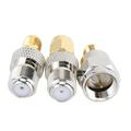Brass Connector F-Type Adapter 6Pcs 50 Ohms Impedance Pure Brass F Type To SMA Adapter With Strong Connectivity For Wi-Fi External Antennas