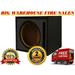 Absolute USA 10 Single Slot Ported Vented Subwoofer Enclosure Boombox Black