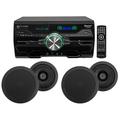 DV4000 4000w Bluetooth Home Theater DVD Receiver+4) 5.25 Black Ceiling Speakers