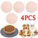 Pet Food Mat for Dogs and Cats 4 Pack Mat to Prevent Food and Water Overflow Suitable for Medium and Small Pets Silicone