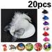 20 Pcs Pet Cute Protective Helmet Funny Parrot Helmet Chicken Bird Hat Headwear Small Pet Hard Hat Pet Helmet Costumes Accessories for Chicken Hamster Bird Gift