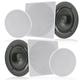 Pyle PDIC1666 - 6.5 In-Wall / In-Ceiling Speakers 2-Way Flush Mount Home Speaker Pair 200 Watt