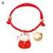 XWQ Cat Necklace Lucky Cat Pendant Dress-up Adorable Cute Woven Puppy Cat Collar Necklace with Bell for 2022 New Year