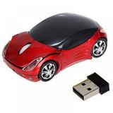 Wireless Car Mouse 2.4G Cool Sport Car Shaped Mouse Wireless Optical Mouse Cordless Computer Mice 1600 DPI with USB Receiver Ergonomic Gaming Optical Mice fits for PC Laptop Desktop Mac