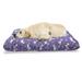 Fantasy World Pet Bed Dreamy Unicorns Pattern with Rainbow Mane Chew Resistant Pad for Dogs and Cats Cushion with Removable Cover 24 x 39 Blue Violet Multicolor by Ambesonne