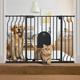 29.5-48.4 Pet Gate Dog Gate with Cat Door Pressure Mount Safety Gate Gift Black