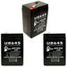 3x Pack - Compatible Dantona Lead 6V 5P Battery - Replacement UB645 Universal Sealed Lead Acid Battery (6V 4.5Ah 4500mAh F1 Terminal AGM SLA) - Includes 6 F1 to F2 Terminal Adapters