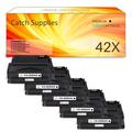 Catch Supplies Compatible Toner Replacement for HP 42X Q5942X Q1338A Q5942 for HP LaserJet 4250TN 4250N 4250DTN 4350N 4350TN 4350DTN Printer (Black 5-Pack)