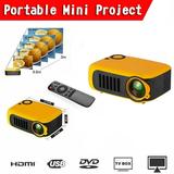 A2000 Mini Portable Projector LCD 800 lumen Projectors Home Theater Yel US Plug