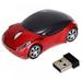 Wireless Mouse Sports Car Mouse USB Computer Mice Optical 2.4GHz with Headlight 1600DPI for PC Laptop MAC (Red)