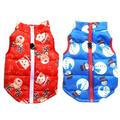 Popvcly 2 Pack Christmas Elk Snow Man Cold Weather Dog Coat for Winter Dog Warm Jacket Waterproof Windproof Dog Vest for Small Medium Large Dogs Red XS