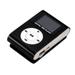 Carevas Mini Portable MP3 Music Player Metal Clip-on MP3 Player with LCD Screen Support TF Card Wide Application Black