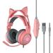 Multitrust Surround Sound Wired Headphones Noise Cancelling LED Lighting Built-In Microphone Over-Ear Earphones