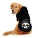 Dog Winter Warm Hoodies Small Cat Dog Outfit Pet Apparel Clothes Cute Puppy Sweatshirt Pet Pullover Black 8X-Large