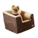 K&H Pet Products Bucket Booster Pet Seat Rectangle Knockdown Chocolate/Tan Small