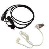 HQRP 2 Pin Acoustic Tube Earpiece Headset Mic for Yaesu FT-51 FT-51R FT-530 FT-7009