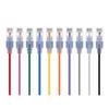 Monoprice SlimRun Cat6A Ethernet Patch Cable - Network Internet Cord - RJ45 Stranded UTP Pure Bare Copper Wire 30AWG 6in 10-Color 10-Pack