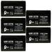 5x Pack - Compatible Upsonic PC MIGHT 55 Battery - Replacement UB1270 Universal Sealed Lead Acid Battery (12V 7Ah 7000mAh F1 Terminal AGM SLA) - Includes 10 F1 to F2 Terminal Adapters