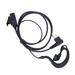 2 Pin Acoustic Tube Earpiece Mic PTT Headset for Motorola Radios GP88 GP300 Walkie Talkie Earpiece