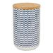 Bone Dry Ceramic Treat Jar Canister for Pets Dishwasher Safe 4x6.5 French Blue