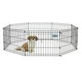 MidWest Homes For Pets Metal Black Exercise Pet Dog Playpen without door 18 H