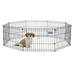 MidWest Homes For Pets Metal Black Exercise Pet Dog Playpen without door 18 H