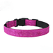 Glitter Sequins Sequins Breathable Nylon Adjustable Pet Collar for Leather Dogs Length is About 4.9ft and Width is 25-40cm for Small to Medium Dogs