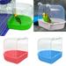 Walbest Transparent Bird Bath Box Bird Cage Accessory Bathing Parakeet Caged Bird Bathing Tub for Pet Small Birds Canary Budgies Parrot Parakeet Finch Canary Parrot Lovebird