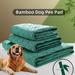 Natural Bamboo Fiber Premium Waterproof Pet Pad And Bed Mat For Dog Reusable Washable Leak Proof Pee Pads