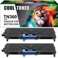 Compatible TN330 Toner Cartridge for Brother TN330 TN360 TN-330 TN-360 High Yield with DCP-7040 DCP-7030 MFC-7840W HL-2140 MFC-7340 MFC-7440N HL-2170W HL-2150N Printer (2 Black 5 200 Pages)