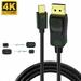 Mini DisplayPort to DisplayPort Cable Mini DP to DP Adapter Video 4K 60Hz 15FT