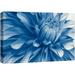 wall26 Canvas Print Wall Art Close Up of Duotone Blue Blooming Flower Floral Botanical Photography Modern Art Chic Scenic Colorful Nature Wilderness for Living Room Bedroom Office - 32 x48&quo