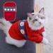 Windfall Pet Pullover Knitted Stripes Pattern Cosplay Soft Texture Knitted Pet Dogs Kitten Sweater Outfit for Small Dogs