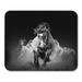 Run Black Mustang Wild Horses Running in The Dark Dust Movement Mousepad Mouse Pad Mouse Mat 9x10 inch