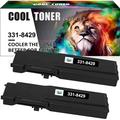 Cool Toner Compatible Toner for Dell 331-8429 for Dell Color Laser C3760dn C3760n C3760dnf C3765dnf Replacement Laser Printers Toner Ink Black 2-Pack