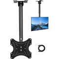 TV Ceiling Mount Ceiling TV Mount Full Motion Height Adjustable Swivel Tilting Bracket for 14 to 32 Inch TVs 66 Lbs Capacity