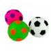 1PC Squeaky Latex Rubber Dog Toy Balls for Small Medium Dogs Interactive Chew Sound Fetch Play Random color Sent